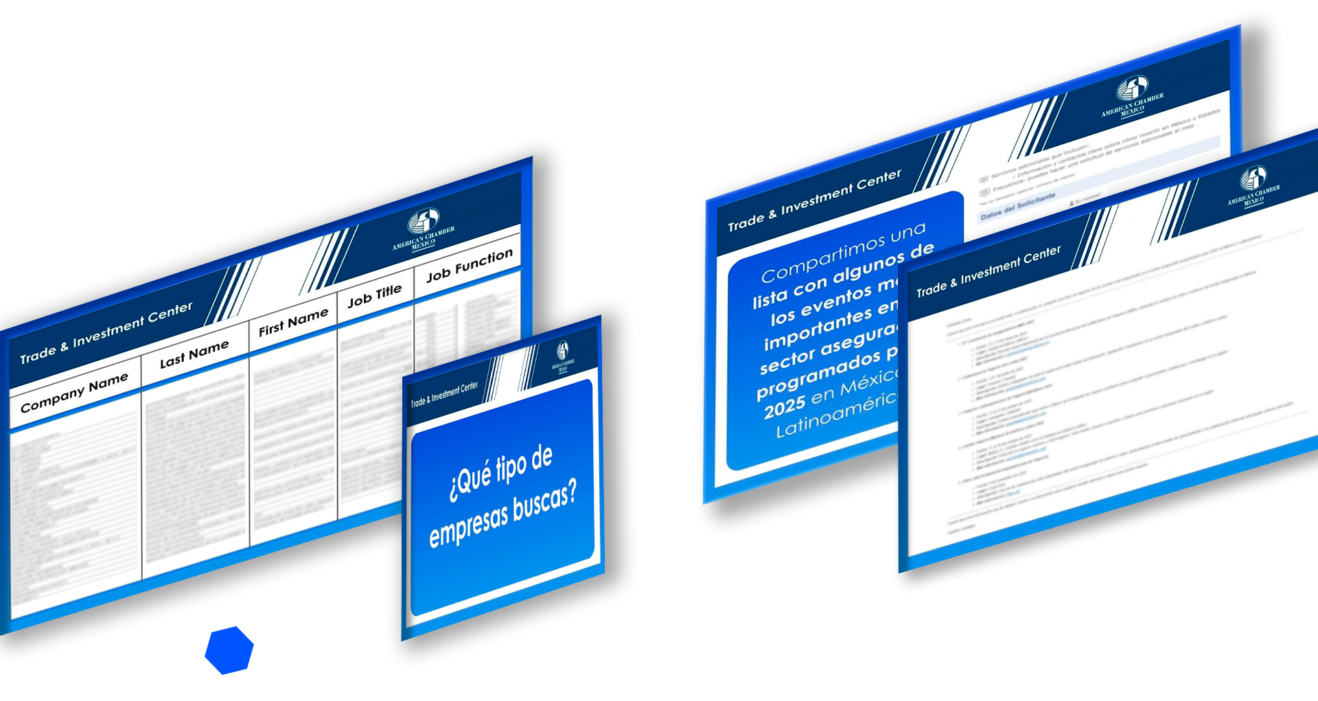 mock bases de datos trade amcham