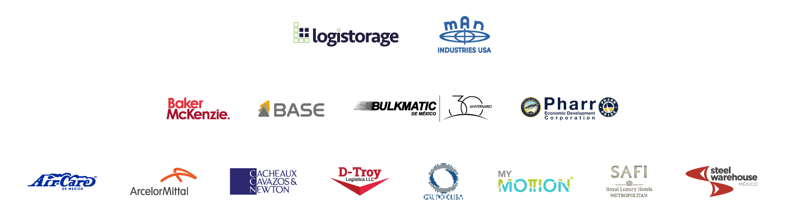 Logos empresas patrocinadoras 53Asamblea Amcham Noreste 2026